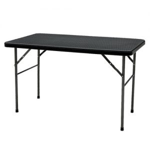 4ft Table Black (light duty / fold in half)