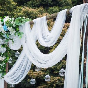 16ft Long Sheer Arch Fabric Drape