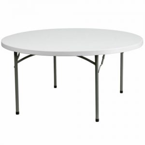 5ft Round Plastic Table
