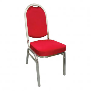 Red Banquet Chairs with Gold frame